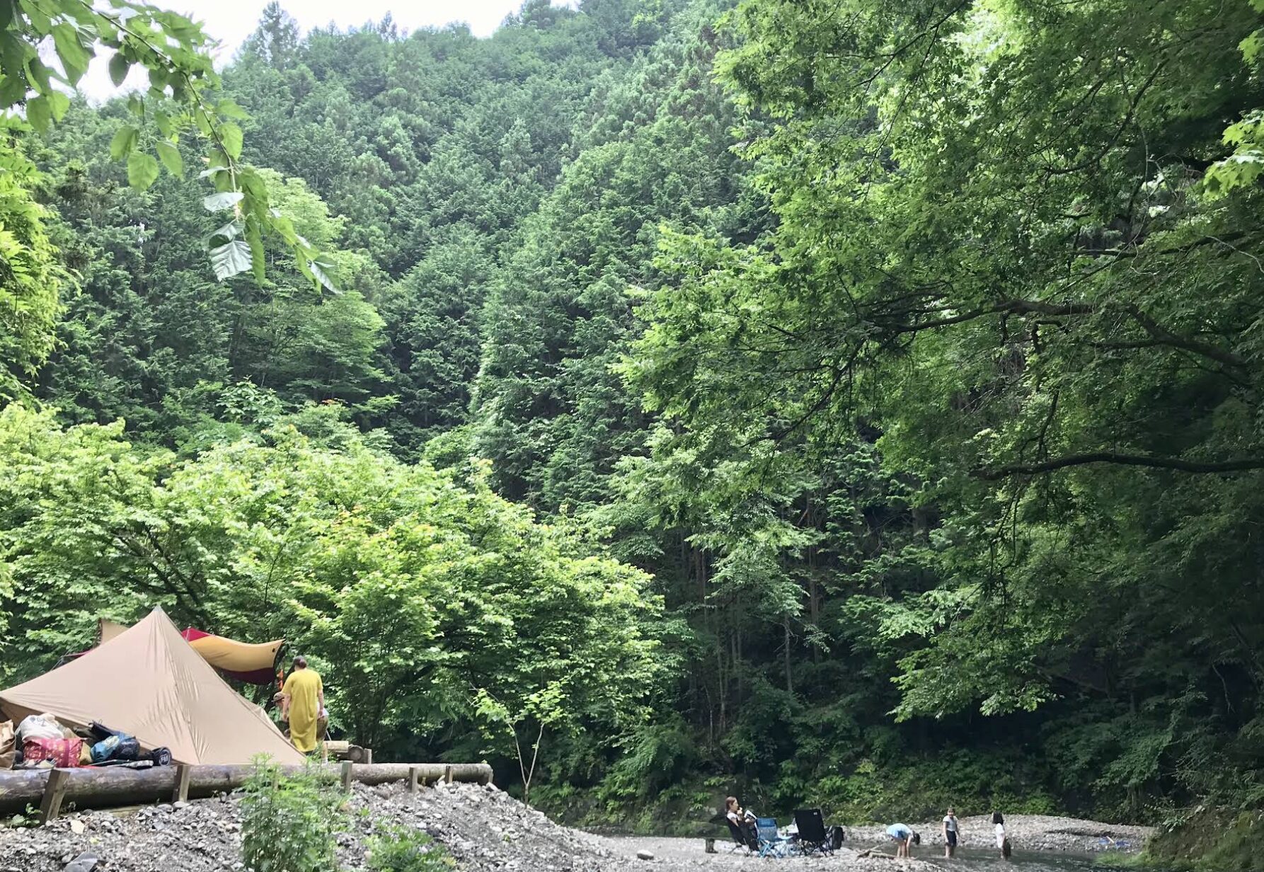 北秋川自然休暇村の河原サイトの画像