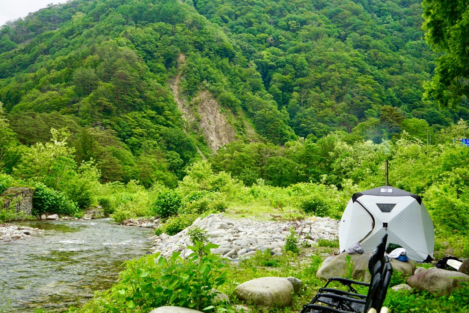 群馬県・利根郡みなかみ町・TOTONOI群馬の現地画像 1｜川サウナのイメージ画像