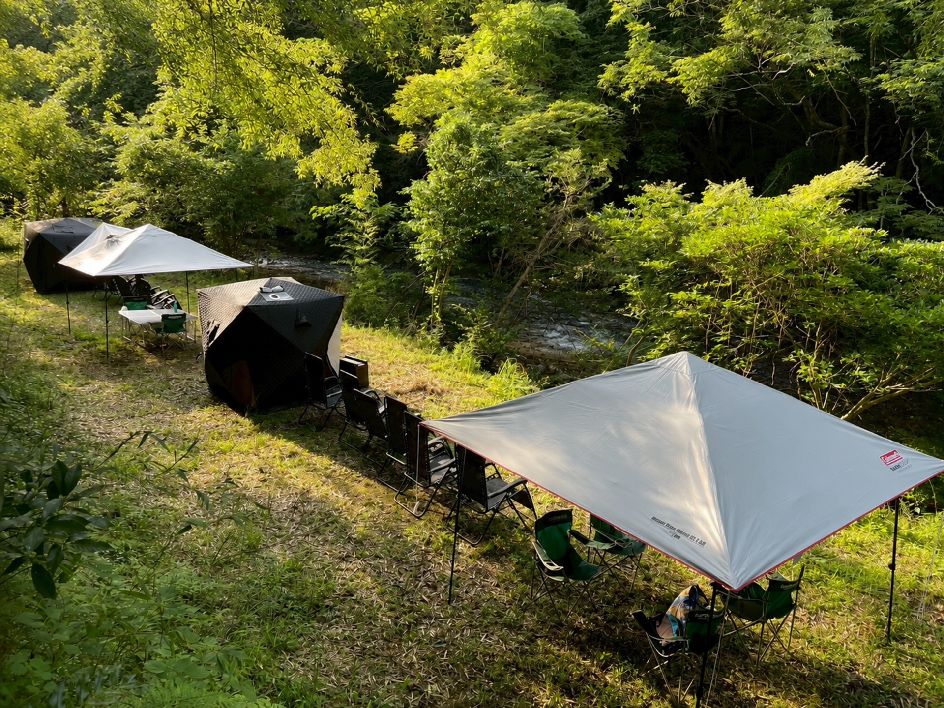 千葉・大多喜町｜川サウナFIELD 大多喜（タラレバキャンプ場）【施設紹介】西畑川の隠れ家で1日貸切テントサウナ｜川サウナするならサウナパラダイス｜アウトドア・キャンプ場でサウナ｜大自然でサウナ｜薪サウナと川遊び・川サウナ